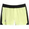 On Running On 5 Inch Lightweight Shorts Men - Hay & Black