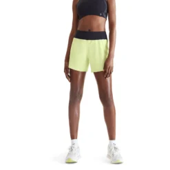 On Running On 5 Inch Running Shorts Women - Hay & Black -On Running on 5 inch running shorts women hay black 2 1531888