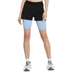 On Running On Active Shorts Women - Black & Stratosphere