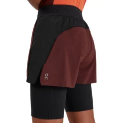 On Running On Active Shorts Women - Mulberry & Black -On Running on active shorts women mulberry black 5 1046323