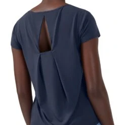 On Running On Active-T Breathe Women T-Shirt - Navy -On Running on active t breathe women running shirt navy 5 948867