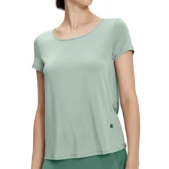 On Running On Active-T Breathe Women T-Shirt - Moss -On Running on active t breathe women t shirt moss 6 1425256