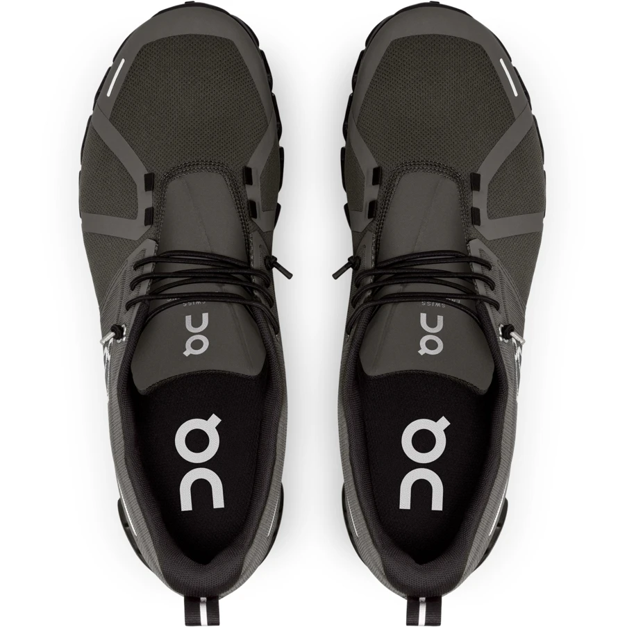 On Running On Cloud 5 Waterproof Men Shoe - Olive & Black 4 On Running On Cloud 5 Waterproof Men Shoe - Olive & Black - Image 4