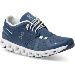 On Running On Cloud 5 Women's Shoes - Denim & White -On Running on cloud 5 women running shoe denim white 6 1143328