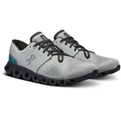On Running On Cloud X 3 Running Shoe - Glacier & Iron