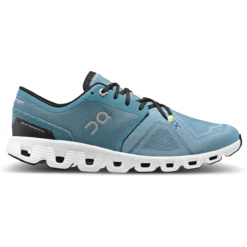 On Running On Cloud X 3 Running Shoe - Pewter & White -On Running on cloud x 3 running shoe pewter white 4 1459691