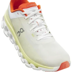 On Running On Cloudflow 4 Women Running Shoe - White & Hay -On Running on cloudflow 4 running shoe women white hay 2 1567207
