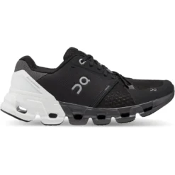 On Running On Cloudflyer 4 Wide Women Running Shoe - Black & White
