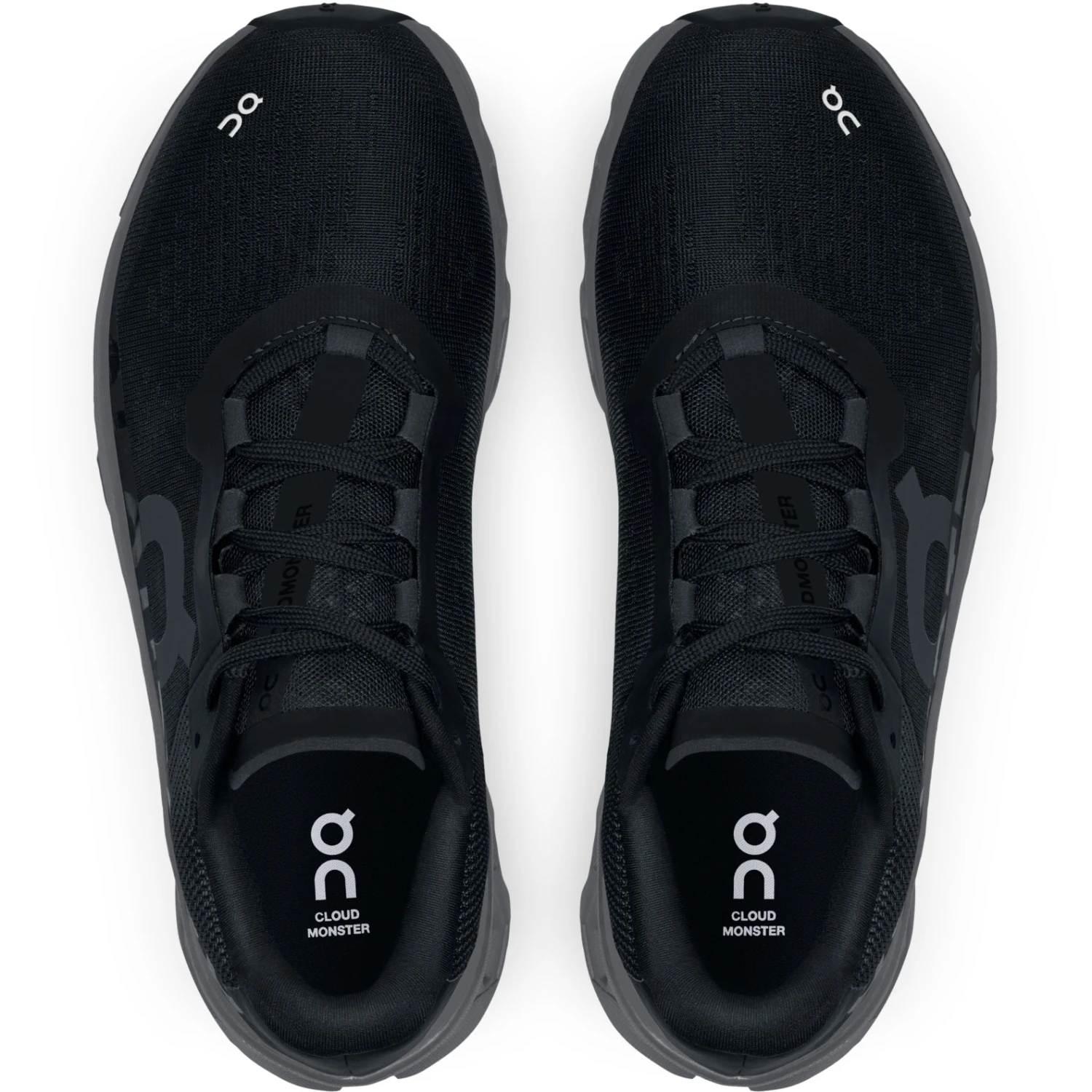 On Running On Cloudmonster Women's Running Shoes - Black & Magnet 2 On Running On Cloudmonster Women's Running Shoes - Black & Magnet - Image 2