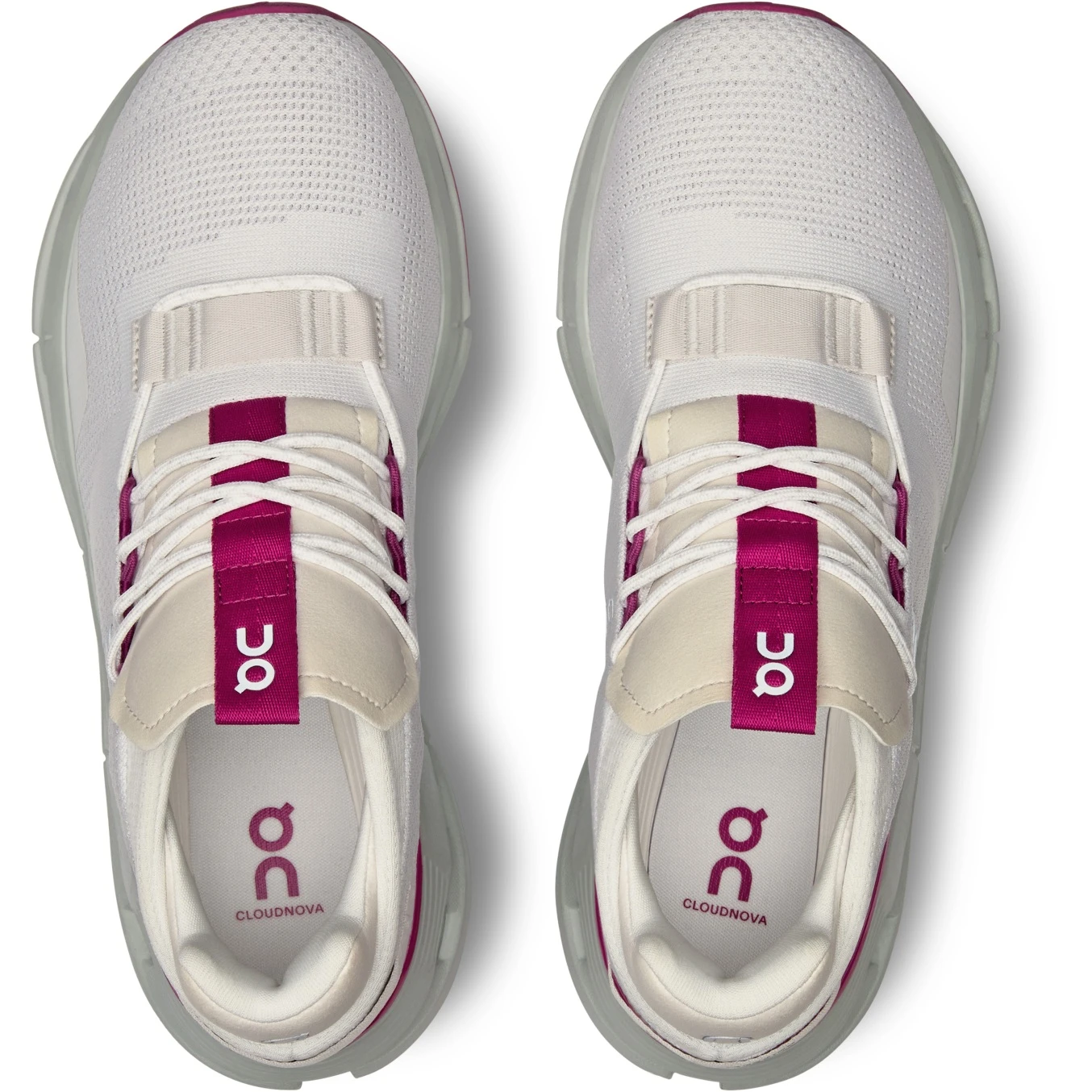 On Running On Cloudnova Women Sneaker - Undyed-White & Carnation 6 On Running On Cloudnova Women Sneaker - Undyed-White & Carnation - Image 6