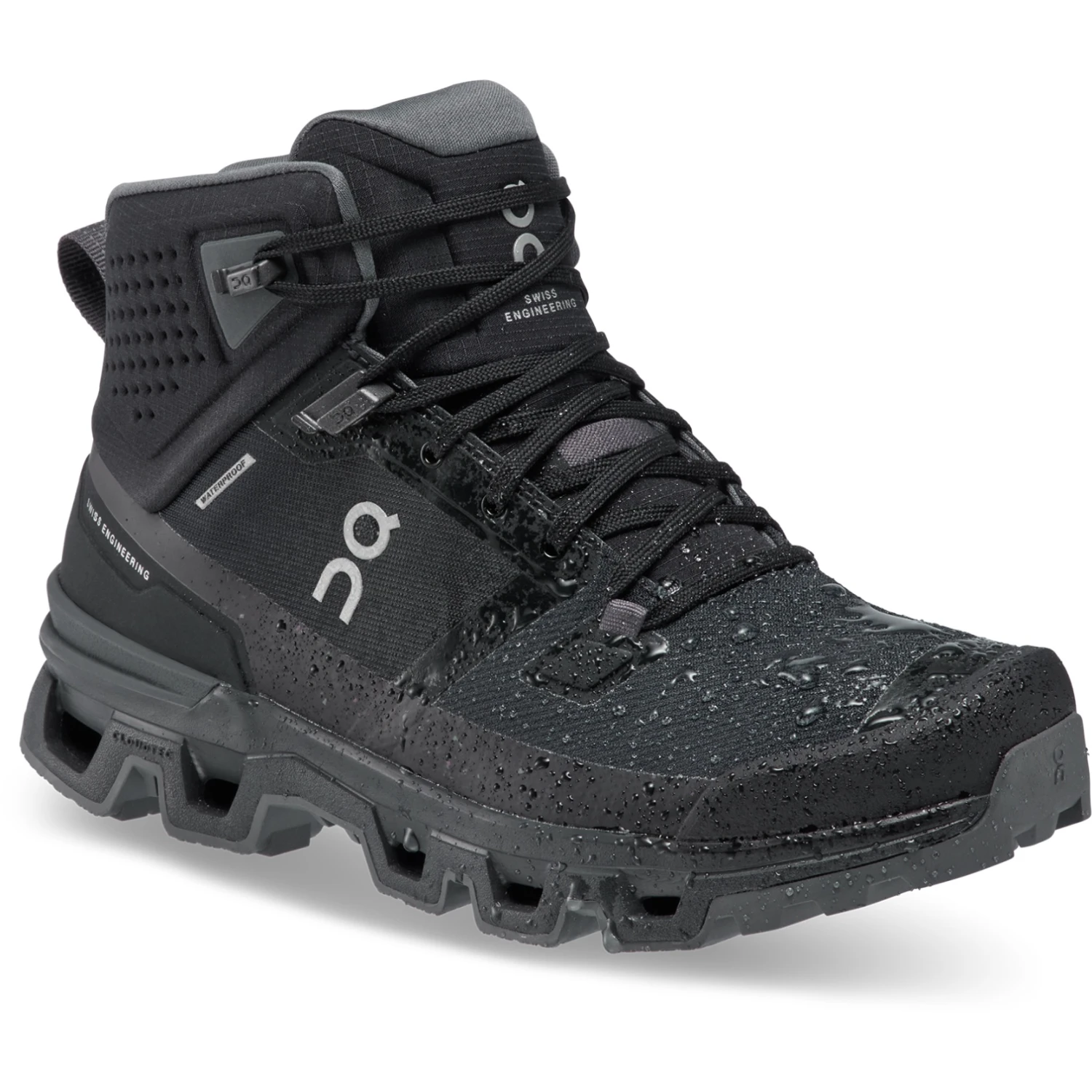 On Running On Cloudrock 2 Waterproof Women Speed-Hiking Shoe - Black & Eclipse 2 On Running On Cloudrock 2 Waterproof Women Speed-Hiking Shoe - Black & Eclipse - Image 2