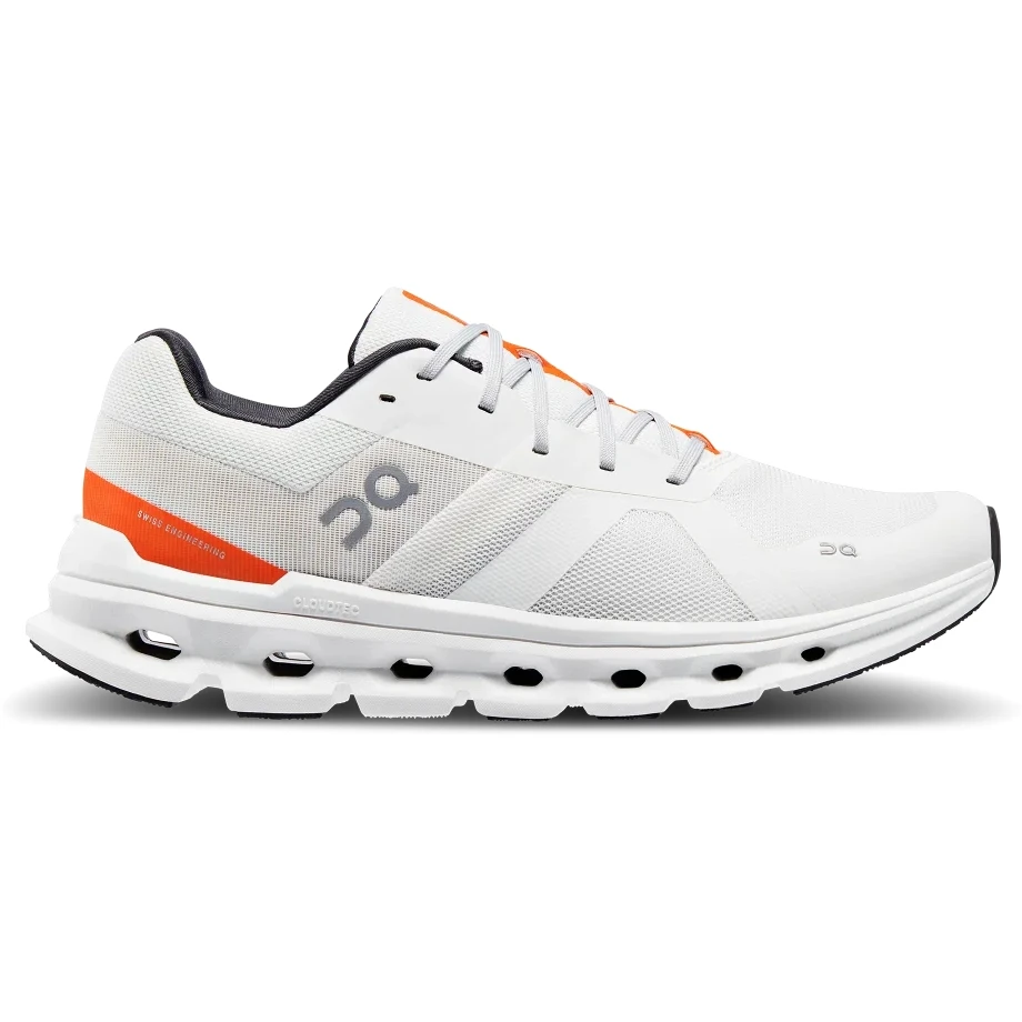 On Running On Cloudrunner Running Shoe - Undyed-White & Flame 2 On Running On Cloudrunner Running Shoe - Undyed-White & Flame - Image 2