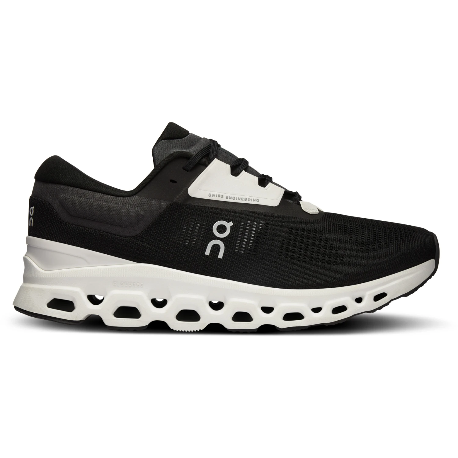 On Running On Cloudstratus 3 Men Running Shoe - Black & Frost 3 On Running On Cloudstratus 3 Men Running Shoe - Black & Frost - Image 3