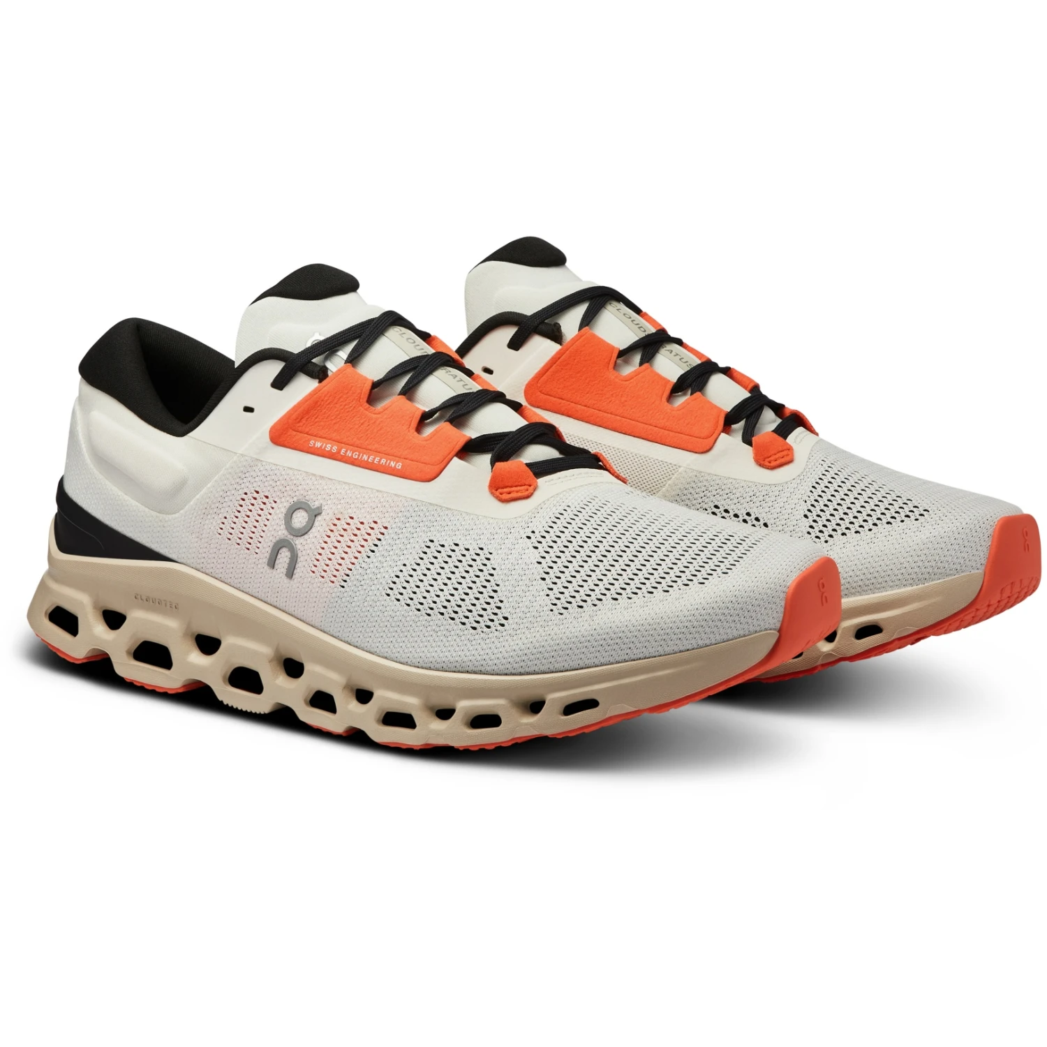 On Running On Cloudstratus 3 Men Running Shoe - Undyed-White & Sand 1 On Running On Cloudstratus 3 Men Running Shoe - Undyed-White & Sand