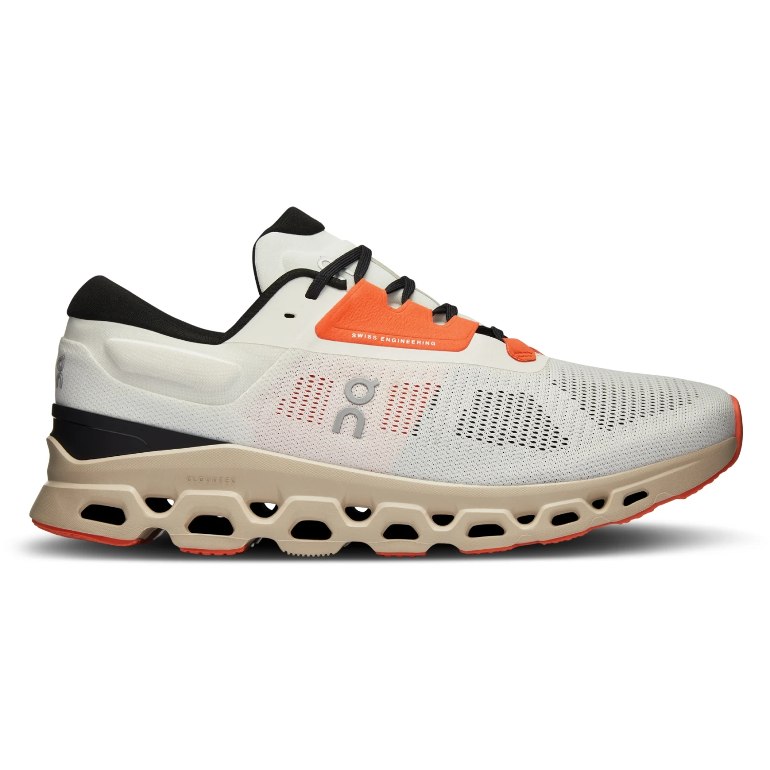 On Running On Cloudstratus 3 Men Running Shoe - Undyed-White & Sand 4 On Running On Cloudstratus 3 Men Running Shoe - Undyed-White & Sand - Image 4