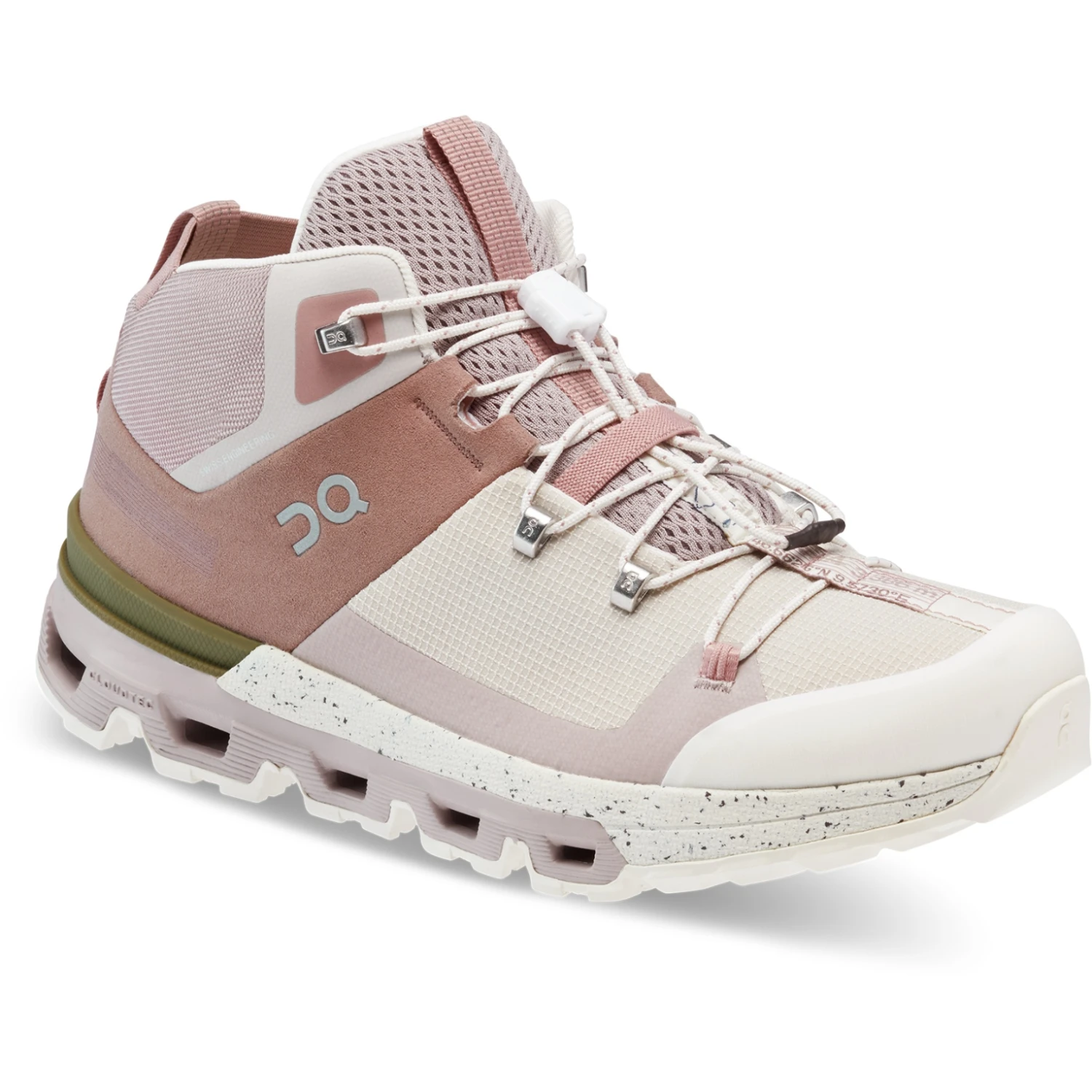 On Running On Cloudtrax Women Hiking Shoe - Rose & Ivory 6 On Running On Cloudtrax Women Hiking Shoe - Rose & Ivory - Image 6