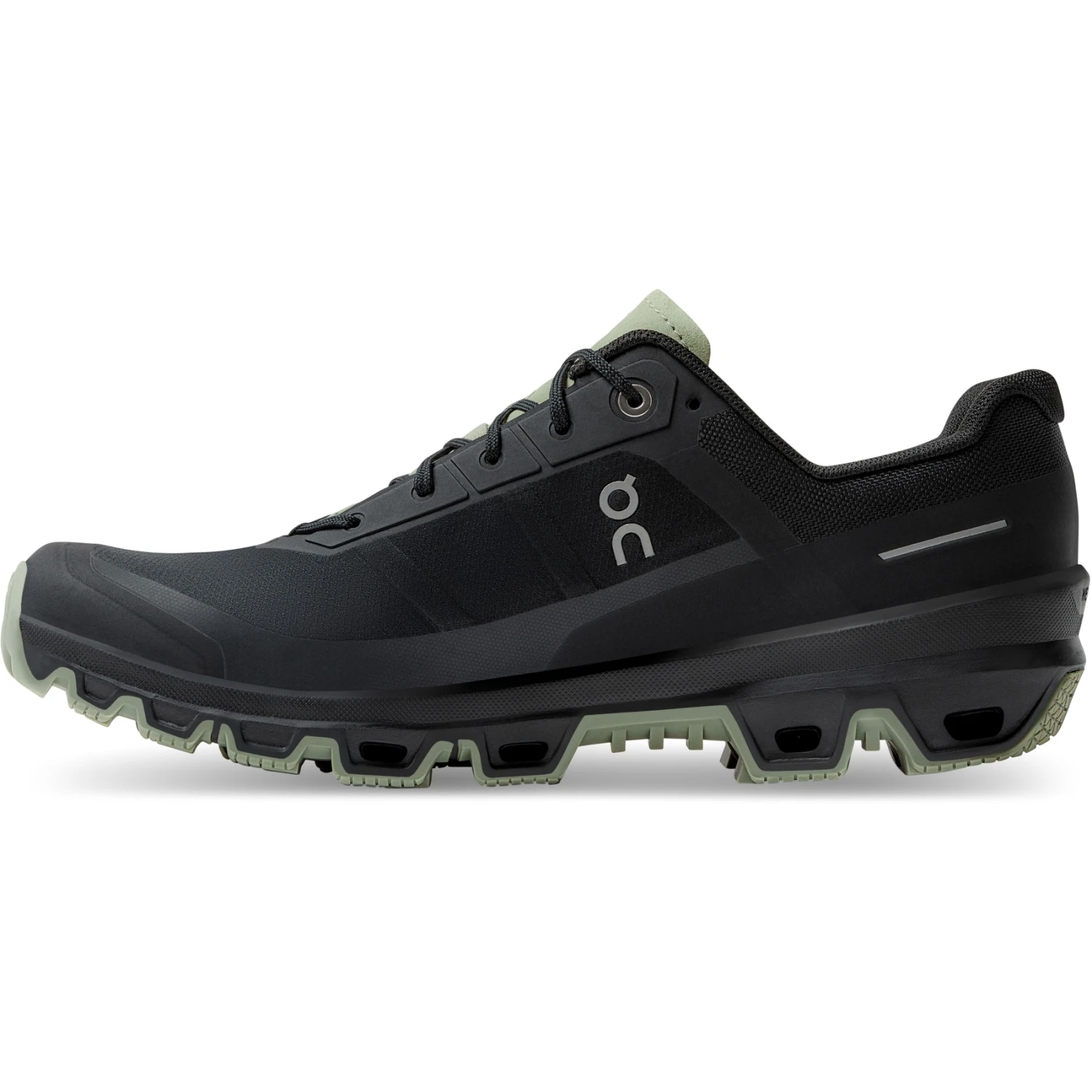 On Running On Cloudventure Trailrunning Shoe - Black & Reseda 2 On Running On Cloudventure Trailrunning Shoe - Black & Reseda - Image 2