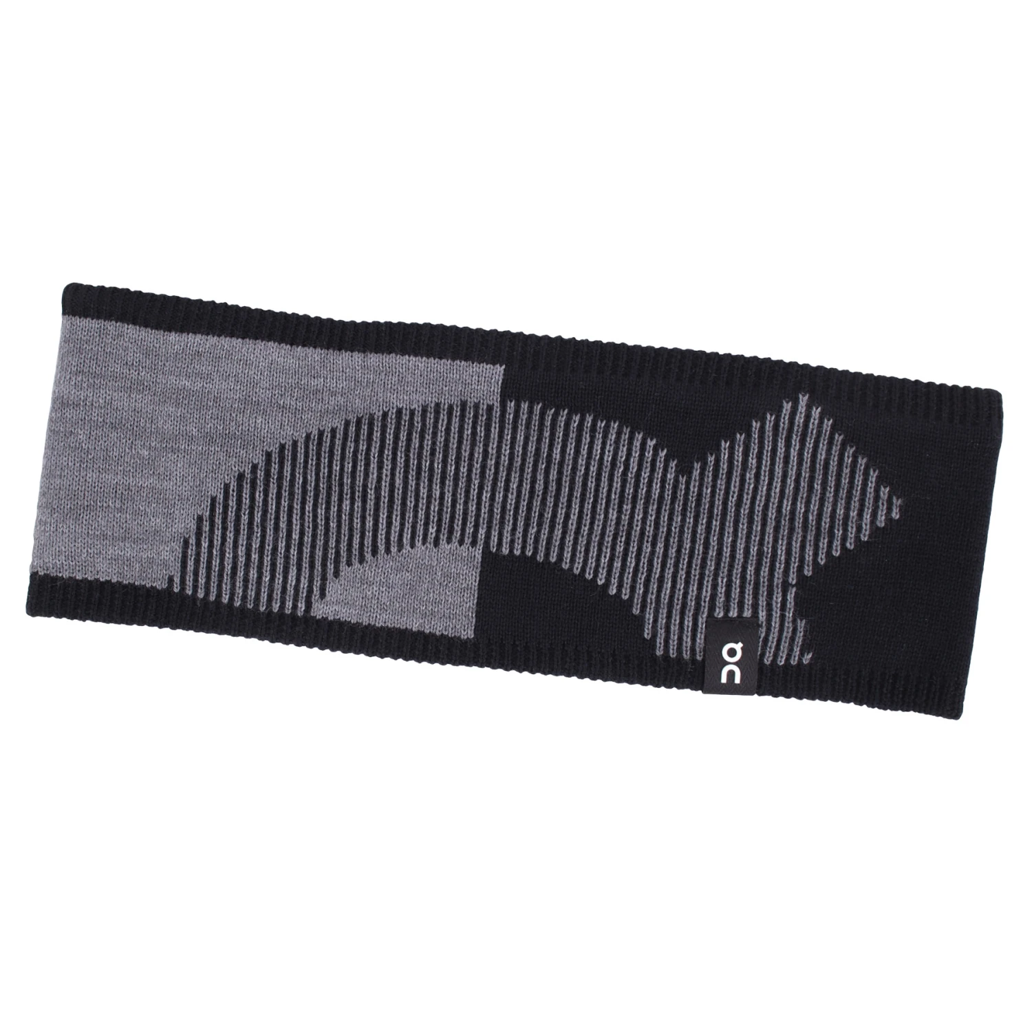 On Running On Explorer Merino Headband - Rock & Black 1 On Running On Explorer Merino Headband - Rock & Black