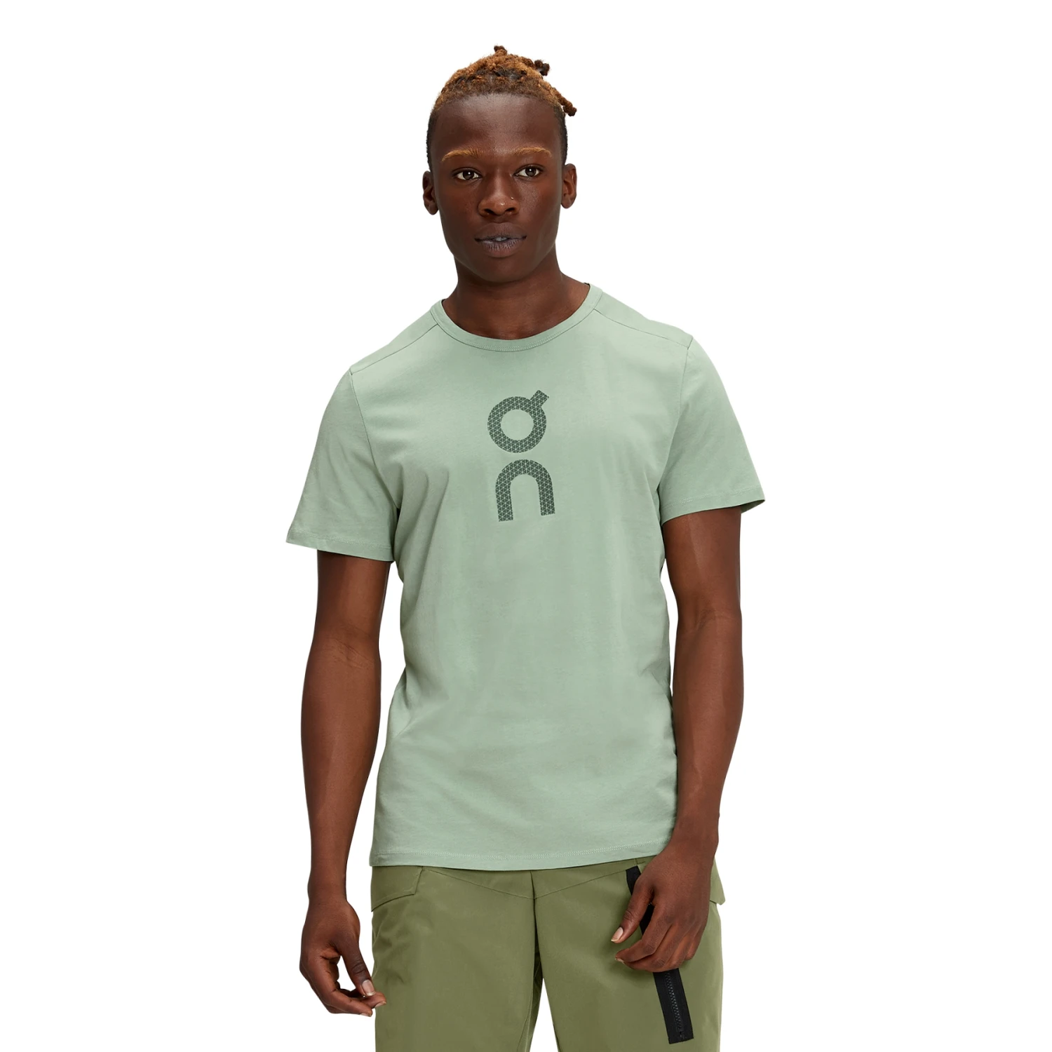 On Running On Graphic-T Men's T-Shirt - Moss 1 On Running On Graphic-T Men's T-Shirt - Moss