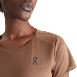 On Running On Performance-T Women Running Shirt - Cocoa & Black -On Running on performance t women running shirt cocoa black 5 1568874
