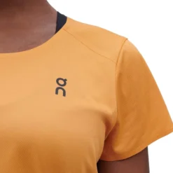 On Running On Performance-T Women Running Shirt - Mango & Black 10 On Running On Performance-T Women Running Shirt - Mango & Black -On Running on performance t women running shirt mango black 5 1297119