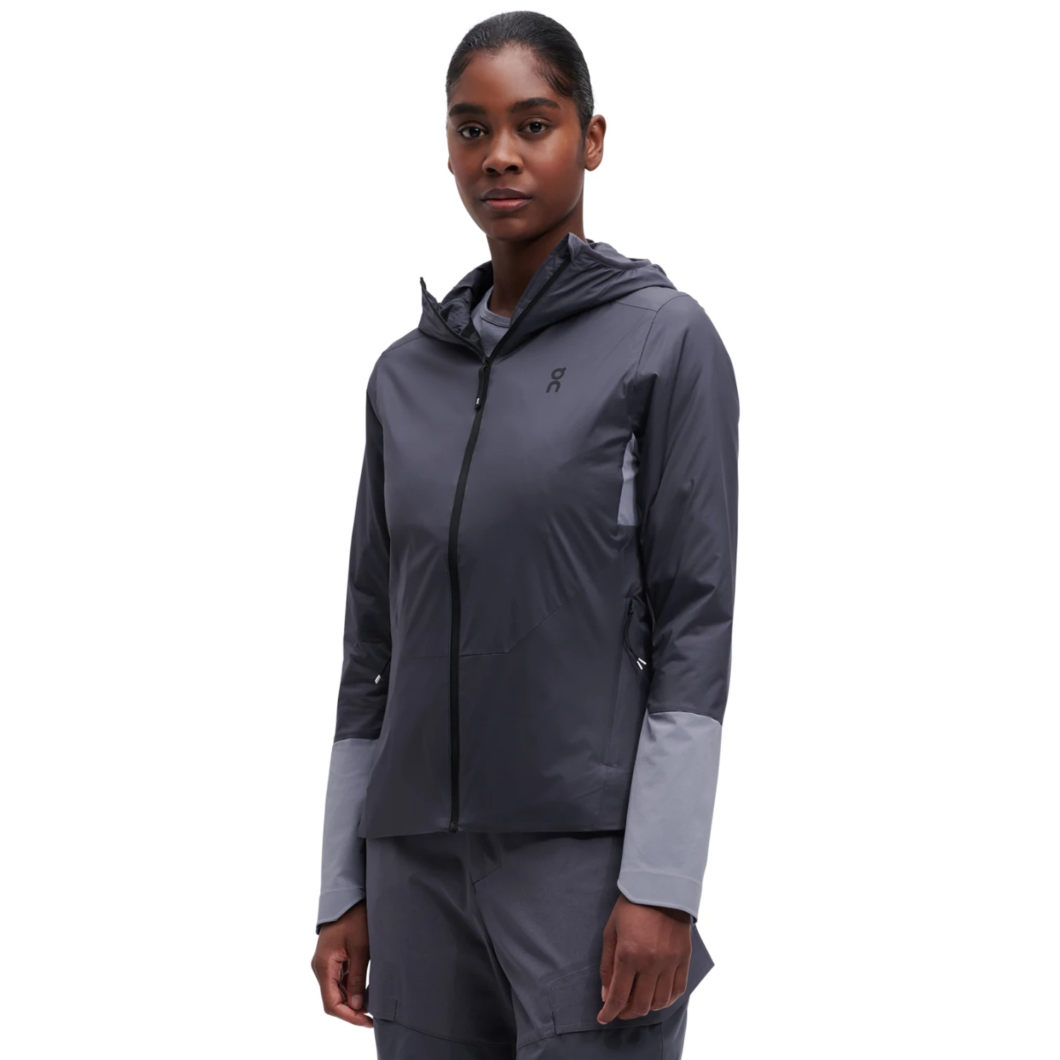 On Running On Insulator Jacket Women - Flint & Granite 1 On Running On Insulator Jacket Women - Flint & Granite