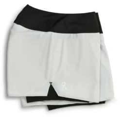 On Running Shorts Women - Glacier & Black