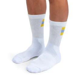 On Running On Tennis Sock - White & Mustard -On Running on running tennis sock white mustard 3 1263241