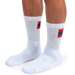 On Running On Tennis Sock - White & Red -On Running on running tennis sock white red 3 1263260