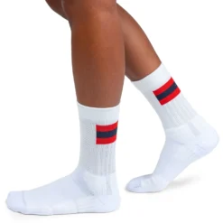 On Running On Tennis Sock Women - White & Red -On Running on running tennis sock women white red 1 1263284
