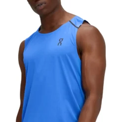 On Running On Tank-T Running Shirt - Cobalt & Black -On Running on tank t running shirt cobalt black 4 1427771