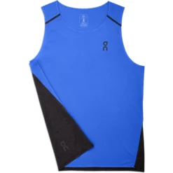 On Running On Tank-T Running Shirt - Cobalt & Black -On Running on tank t running shirt cobalt black 7 1427774