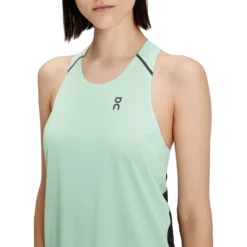 On Running On Tank-T Women Running Shirt - Creek & Black -On Running on tank t women running shirt creek black 6 1427926