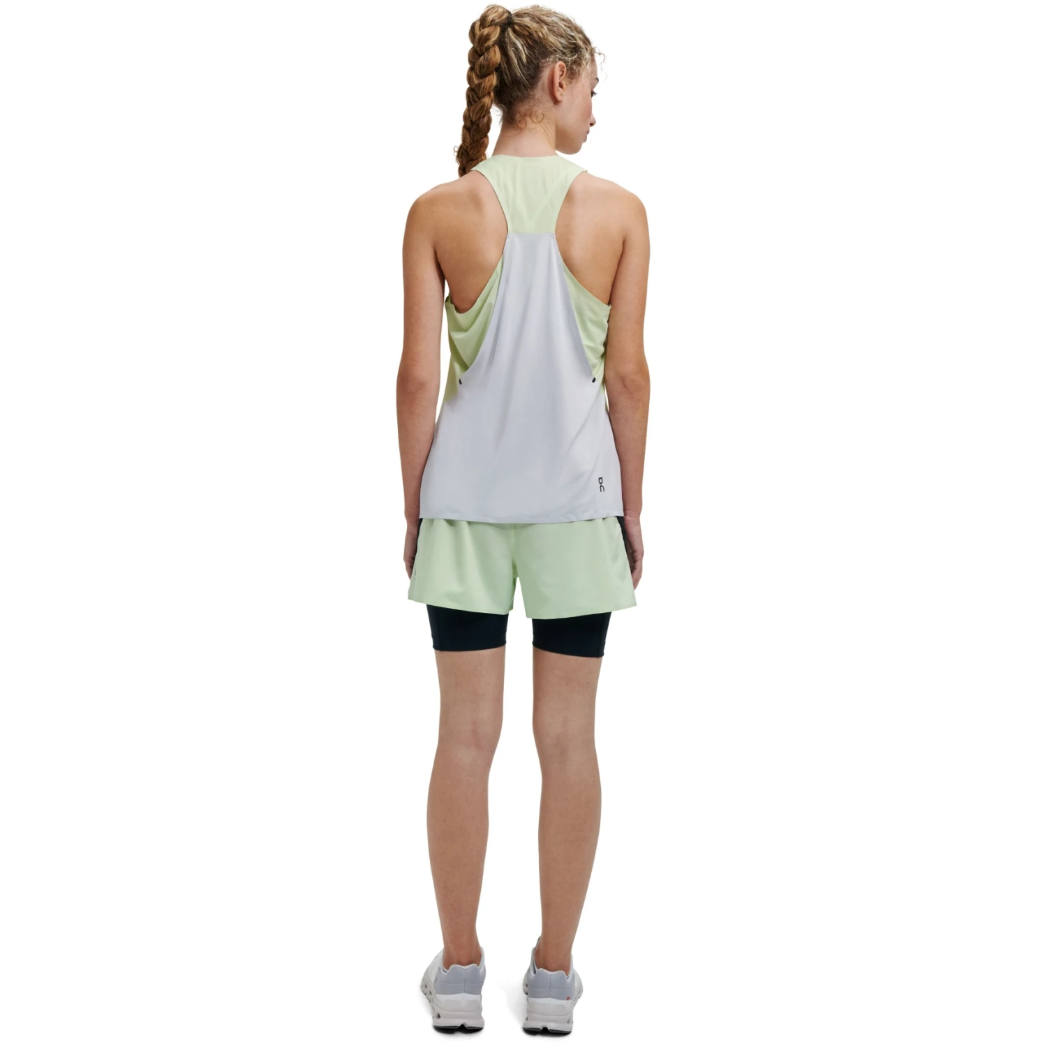 On Running On Tank-T Women Running Shirt - Meadow & Glacier 3 On Running On Tank-T Women Running Shirt - Meadow & Glacier - Image 3