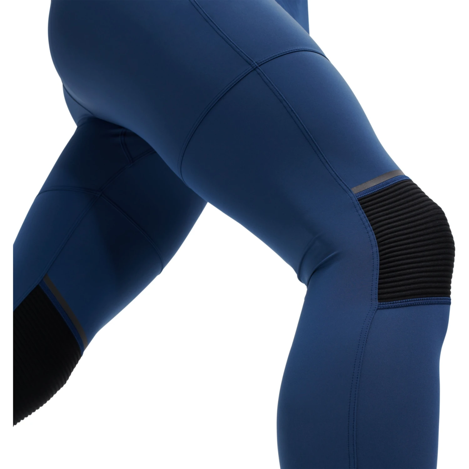 On Running On Tights Long - Denim & Black 5 On Running On Tights Long - Denim & Black - Image 5