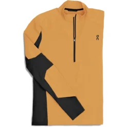 On Running On Trail Breaker Long Sleeve Running Shirt - Mango & Black -On Running on trail breaker long sleeve running shirt mango black 1 1278757