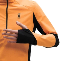 On Running On Trail Breaker Long Sleeve Running Shirt - Mango & Black -On Running on trail breaker long sleeve running shirt mango black 6 1278762