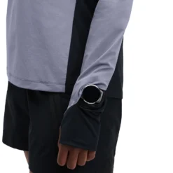 On Running On Trail Breaker Women Long Sleeve Running Shirt - Granite & Black -On Running on trail breaker women long sleeve running shirt granite black 8 1278781