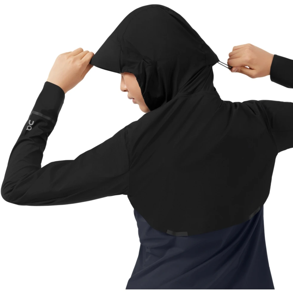 On Running On Weather Jacket Women - Black & Navy 7 On Running On Weather Jacket Women - Black & Navy - Image 7