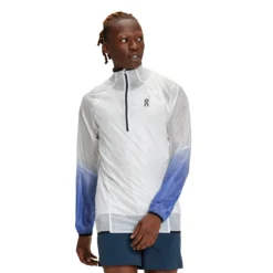 On Running On Zero Jacket - Undyed-White & Cobalt