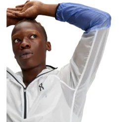 On Running On Zero Jacket - Undyed-White & Cobalt -On Running on zero jacket undyed white cobalt 7 1443275