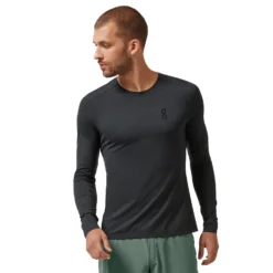 On Running On Performance Long-T Running Shirt - Black